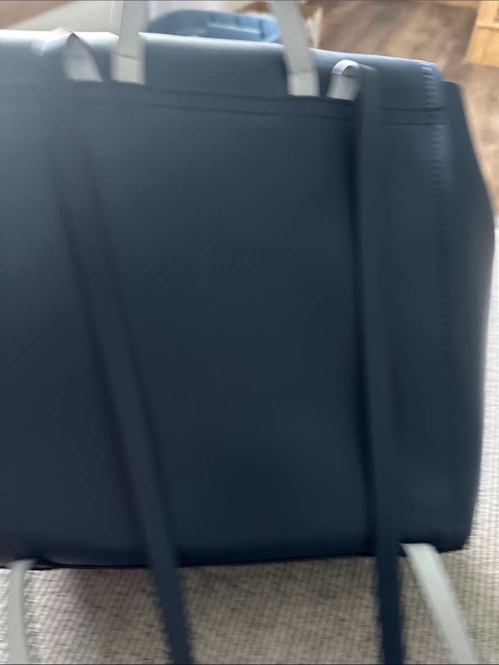 kate spade navy blue leather backpack - Picture 9 of 12